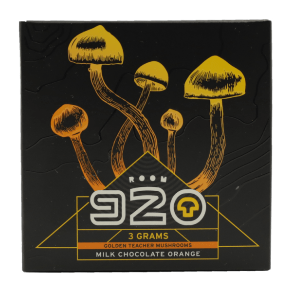 Room 920 - Mushroom Chocolate Bar - Milk Chocolate Orange - 3 grams | Magic Mush Canada