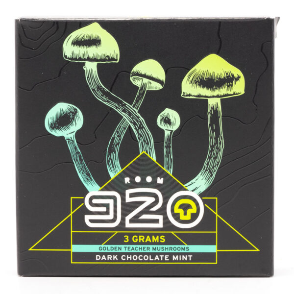 Room 920 - Mushroom Chocolate Bar - Dark Chocolate Mint - 3 grams | Magic Mush Canada