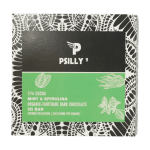 Psilly - Dark Chocolate Bar - Mint & Spirulina | Magic Mush Canada