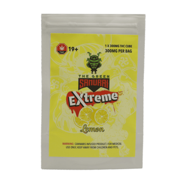 Green Samurai Extreme - Lemon Gummy 300mg THC | Magic Mush Canada