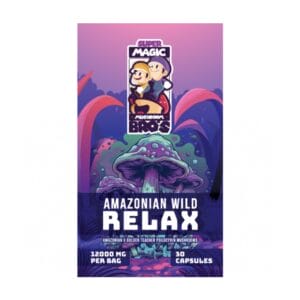 Super Magic Mushroom Bro’s - Amazonian Wild RELAX - 400MG Capsules | Magic Mush Canada